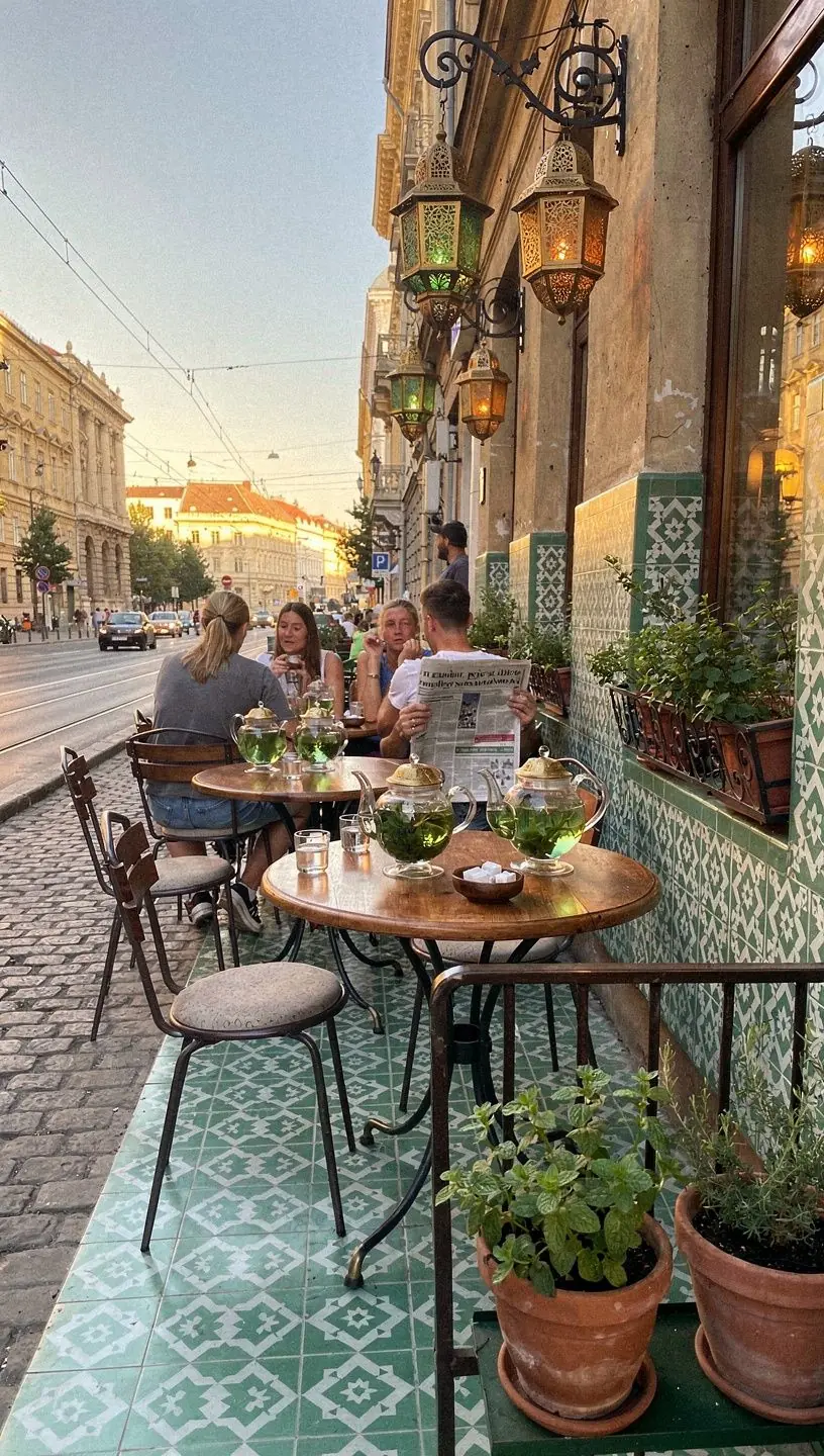 Zöld menta levelek a napfényben ragyogva.